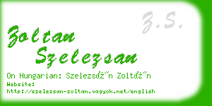 zoltan szelezsan business card